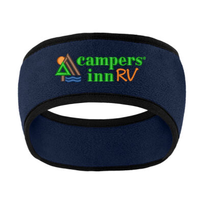 Embroidered Campers Inn - Two Color Fleece Headband Thumbnail