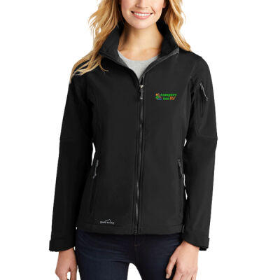 Embroidered Campers Inn - Women's Soft Shell Jacket Thumbnail