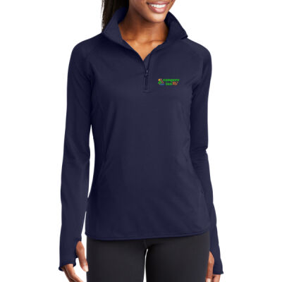 Embroidered Campers Inn - Women's Sport Wick ® Stretch 1/4 Zip Pullover Thumbnail