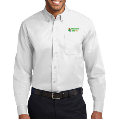 Embroidered Campers Inn - Long Sleeve Easy Care Shirt Thumbnail